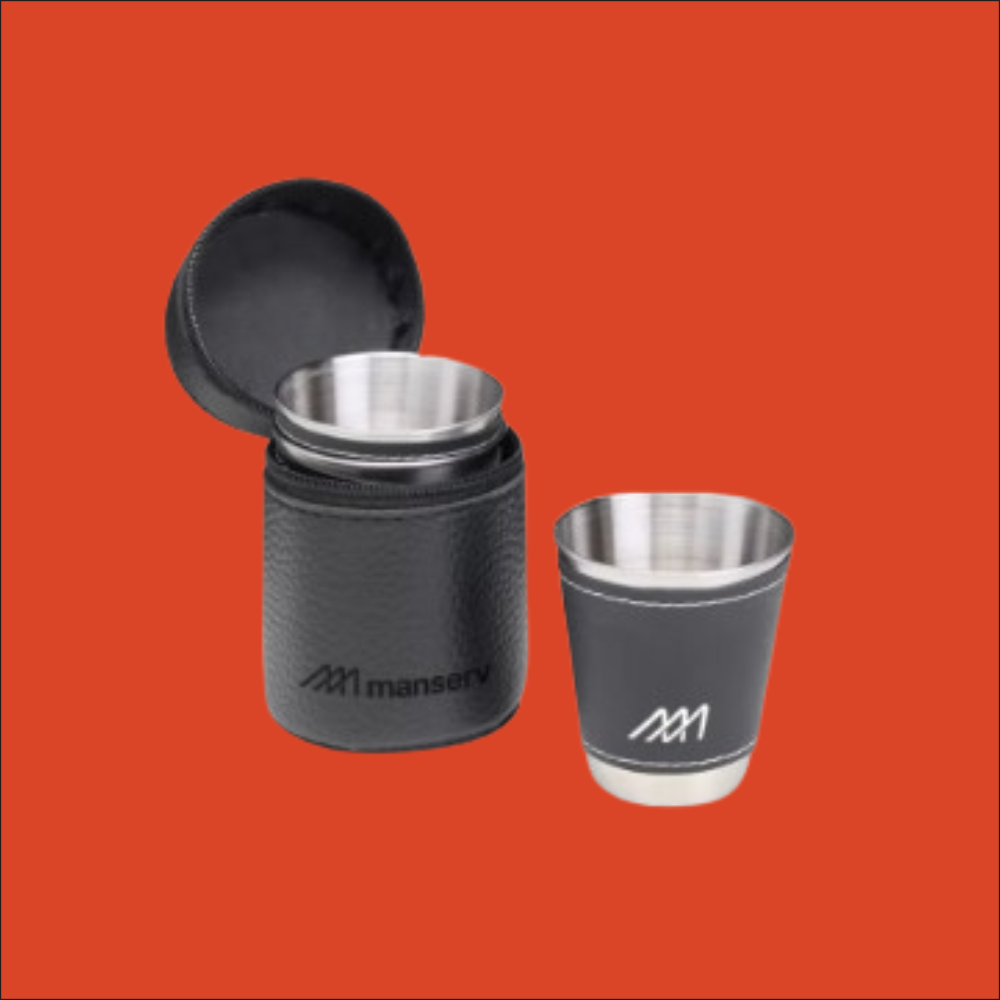 Kit Copo Inox 50ml (4 peças) Manserv